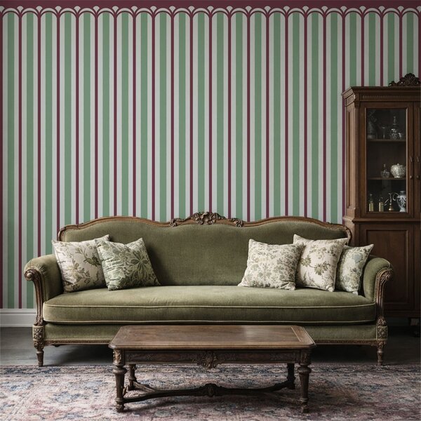 Fotótapéta Függőleges díszítés zöld és bordó árnyalatokban, Fotótapéta absztrakt, w05610v3 : Uwalls.hu