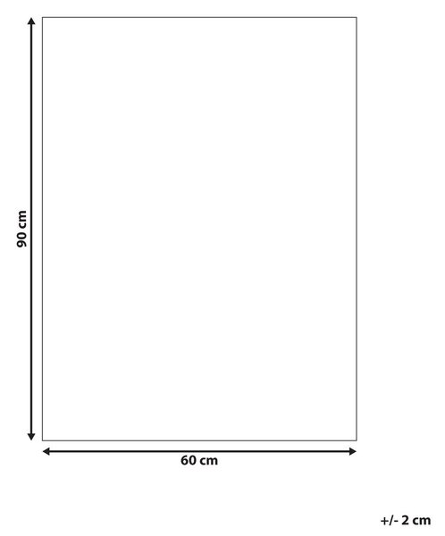 Fürdőszobaszőnyeg GOELA Világosbarna 60 x 90 cm Pamut