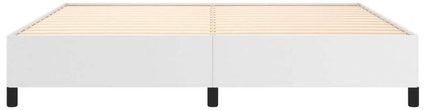 VidaXL Ágykeret - Műbőr - Fehér - 200x200 cm