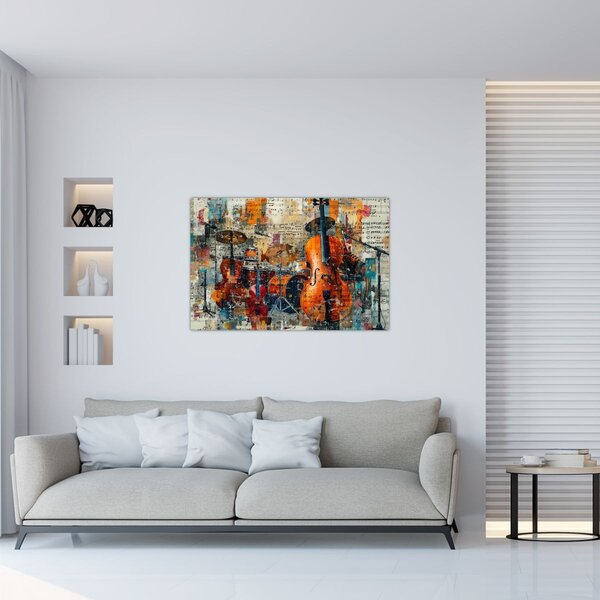 Kép - Hangszerek (90x60 cm)