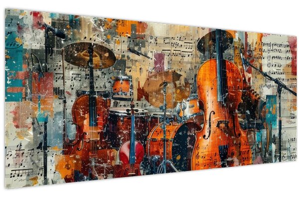 Kép - Hangszerek (120x50 cm)