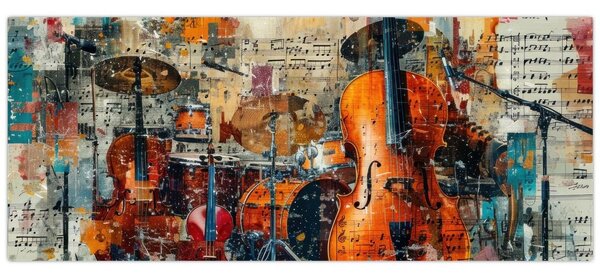 Kép - Hangszerek (120x50 cm)