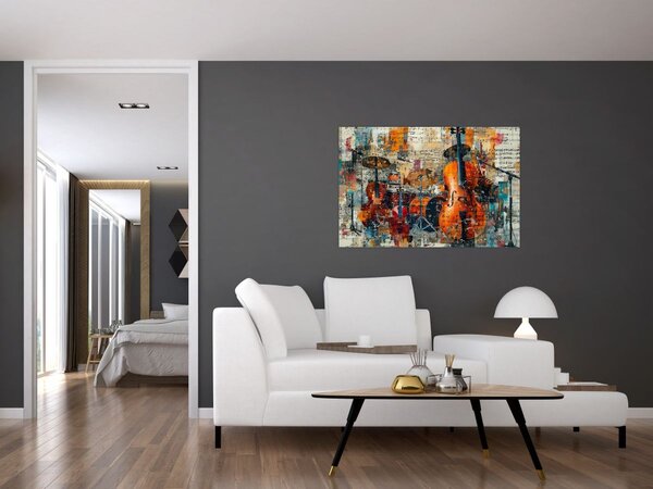 Kép - Hangszerek (90x60 cm)