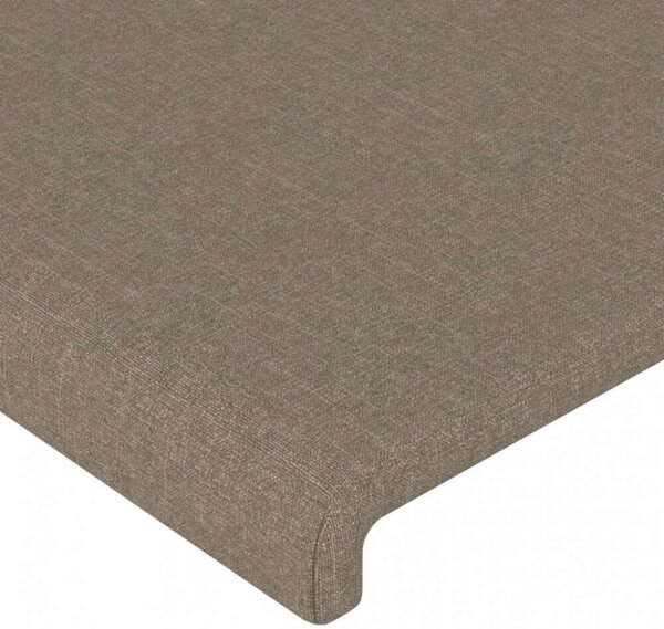 VidaXL tópszínű szövet LED-es fejtámla 93x16x118/128 cm