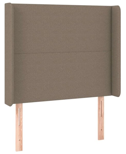 VidaXL tópszínű szövet LED-es fejtámla 93x16x118/128 cm