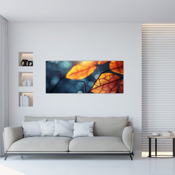 Kép - A levelek textúrája (120x50 cm)