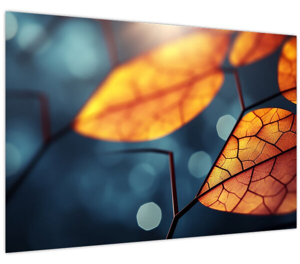 Kép - A levelek textúrája (90x60 cm)