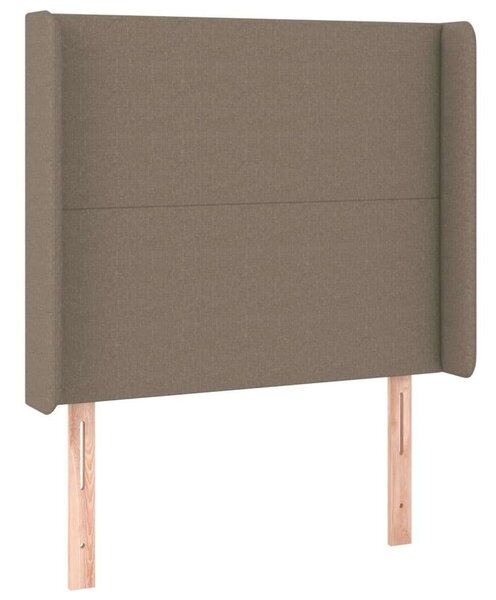 VidaXL tópszínű szövet LED-es fejtámla 93x16x118/128 cm