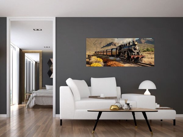 Kép - Gőzmozdony (120x50 cm)
