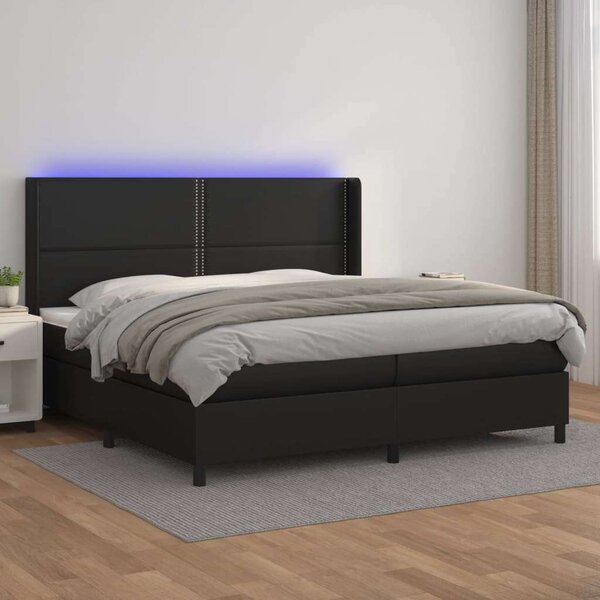 VidaXL LED-es Műbőr Ágy - 200x200 cm