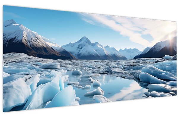Kép - Gleccser képződmények (120x50 cm)