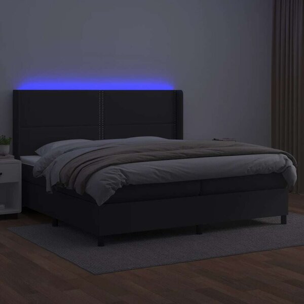 VidaXL LED-es Műbőr Ágy - 200x200 cm