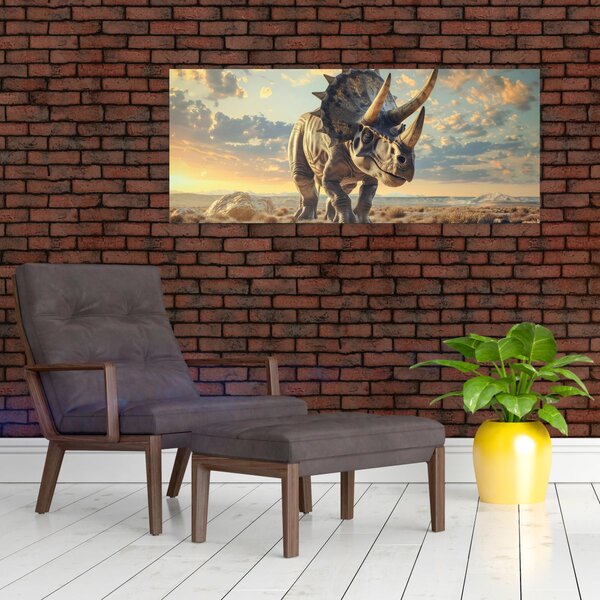 Kép - Triceratops (120x50 cm)