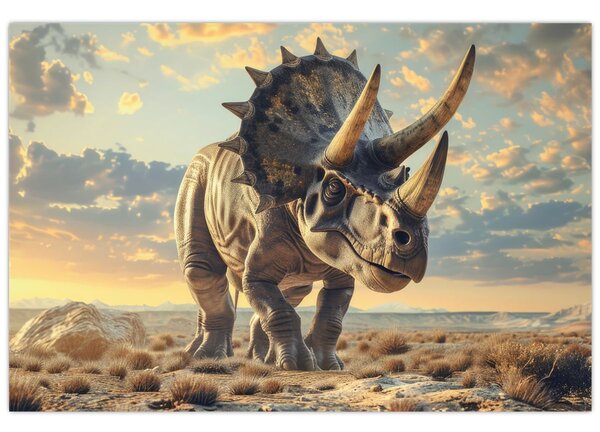 Kép - Triceratops (90x60 cm)