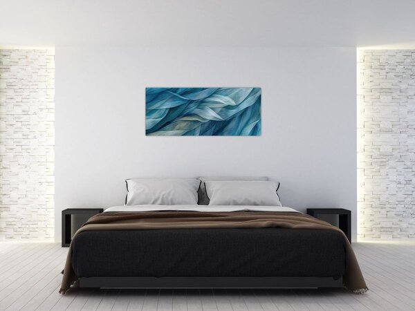 Kép - Kék és fehér fodrok (120x50 cm)