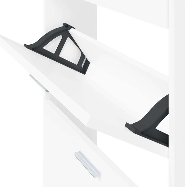 VidaXL Cipősszekrény - Fehér - 4 Fiók - 150cm