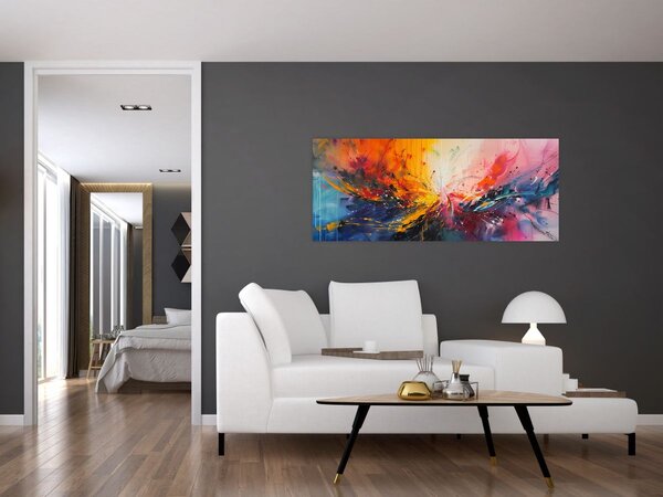 Kép - Színes absztrakció (120x50 cm)