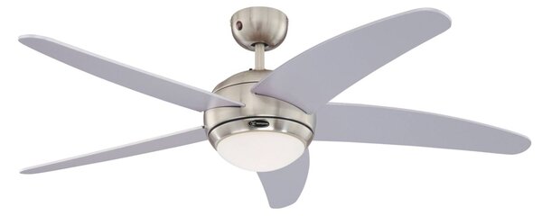 Westinghouse Bendan mennyezeti ventilátor világítással, ezüst, Alu / szürke / cink, Nappali / Étkező, Fa, Modern