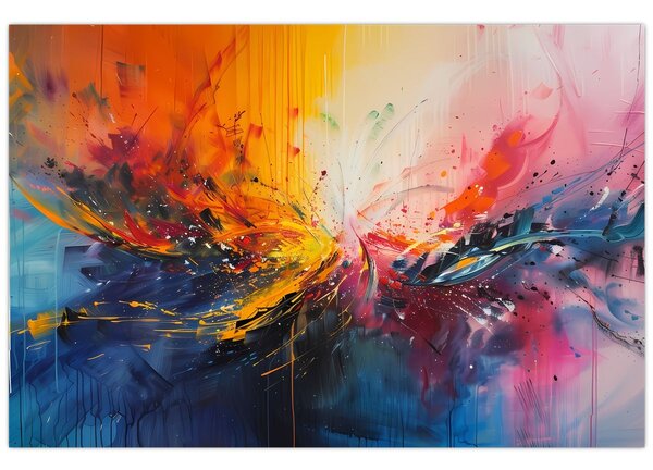 Kép - Színes absztrakció (90x60 cm)