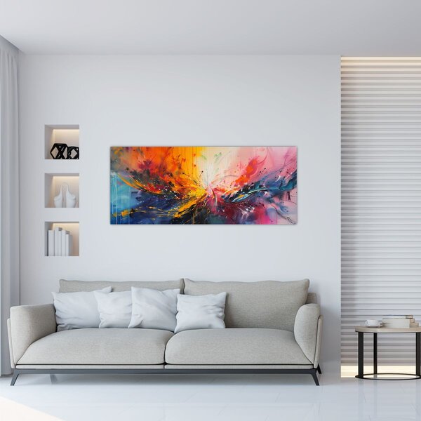 Kép - Színes absztrakció (120x50 cm)