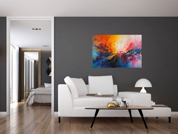 Kép - Színes absztrakció (90x60 cm)