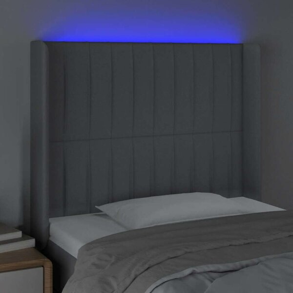 VidaXL LED-es Fejtámla - Szövet - 83x16x118/128cm