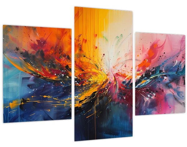 Kép - Színes absztrakció (90x60 cm)