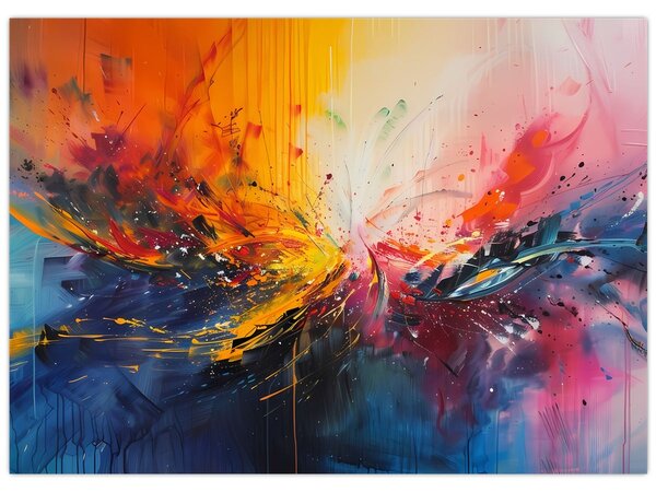 Kép - Színes absztrakció (70x50 cm)