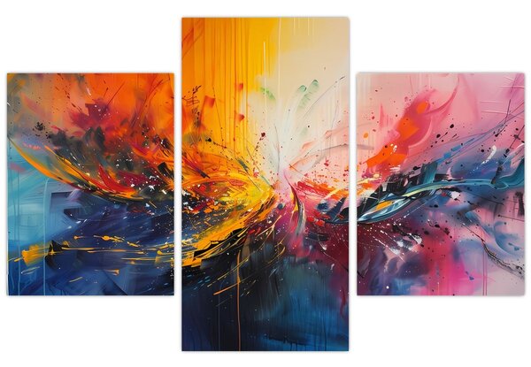 Kép - Színes absztrakció (90x60 cm)