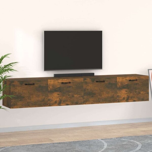 VIDAXL - Falikrény - Füstös Tölgy - 100x36,5x35 cm - 2 db