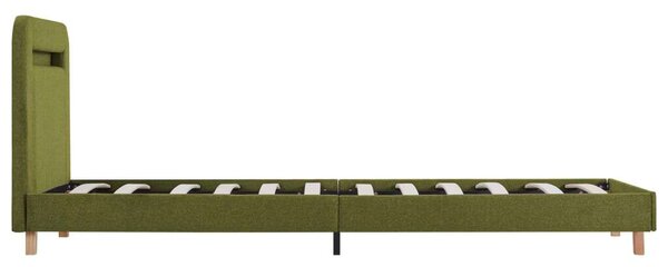 VidaXL LED-es Ágykeret - Zöld - 90x200 cm