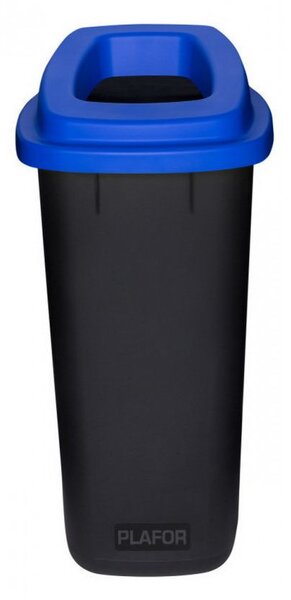 Plafor Sort szelektív hulladékgyűjtő, szemetes 90L fekete/kék
