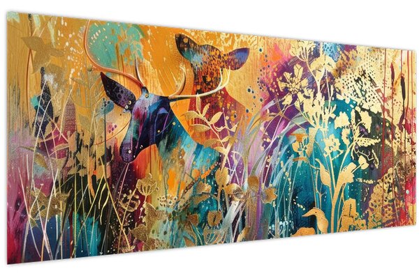 Kép - Absztrakt festmény a természetről (120x50 cm)