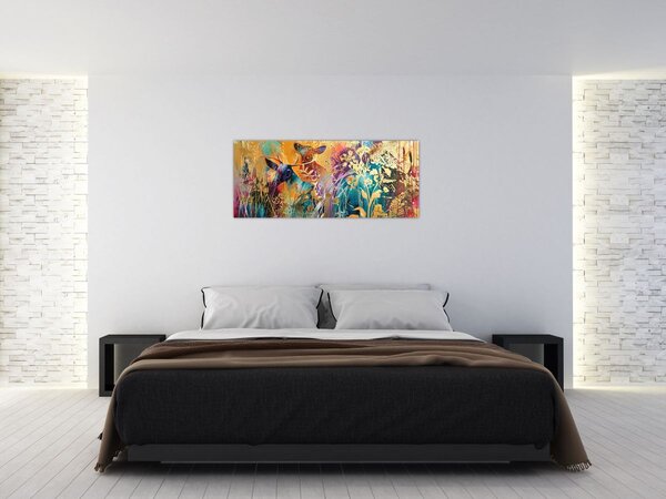 Kép - Absztrakt festmény a természetről (120x50 cm)