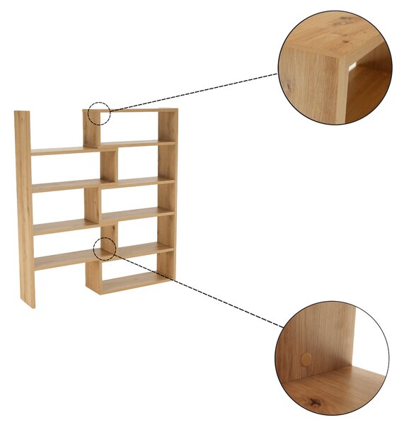 KONDELA Polcrendszer, artisan tölgy, KLOE II