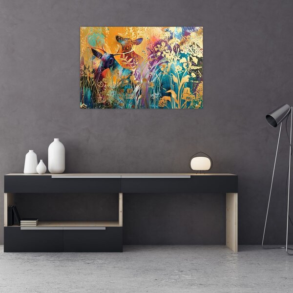 Kép - Absztrakt festmény a természetről (90x60 cm)