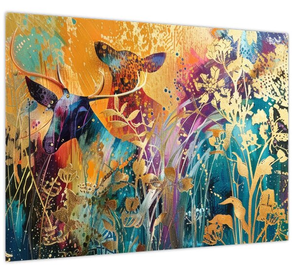 Kép - Absztrakt festmény a természetről (70x50 cm)