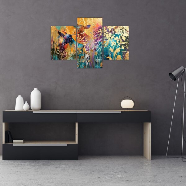 Kép - Absztrakt festmény a természetről (90x60 cm)