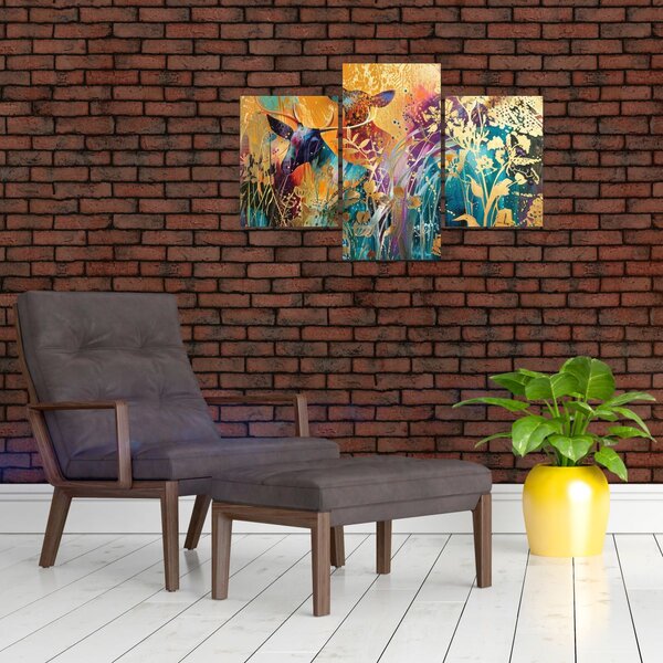 Kép - Absztrakt festmény a természetről (90x60 cm)