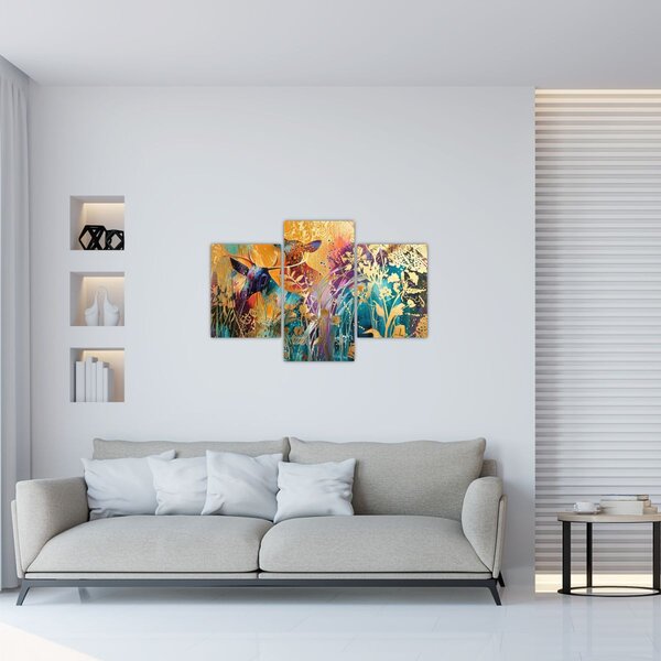 Kép - Absztrakt festmény a természetről (90x60 cm)