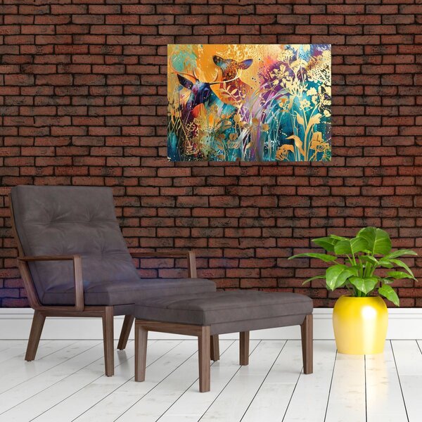 Kép - Absztrakt festmény a természetről (70x50 cm)