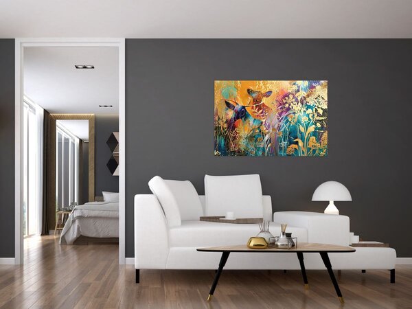 Kép - Absztrakt festmény a természetről (90x60 cm)