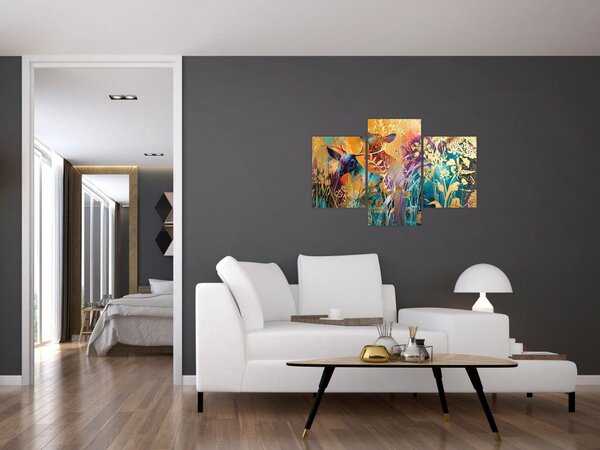 Kép - Absztrakt festmény a természetről (90x60 cm)