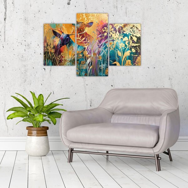 Kép - Absztrakt festmény a természetről (90x60 cm)