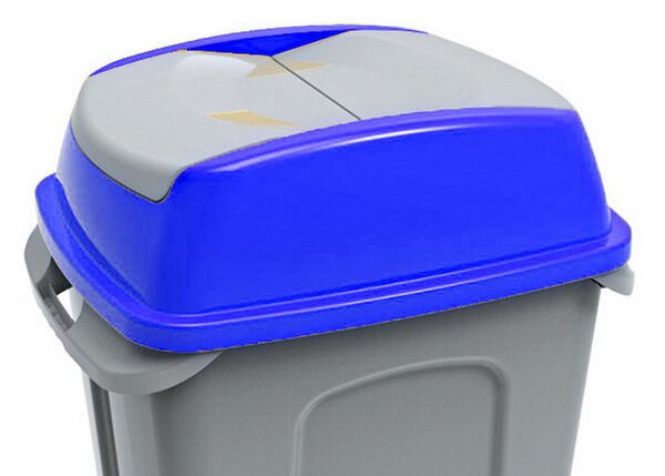 Hippo hulladékgyűjtő szemetes FEDÉL, műanyag, kék, 50L