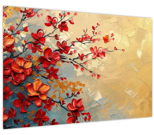 Kép - Virágzó fa (90x60 cm)