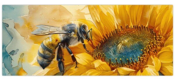 Kép - Méh, akvarell (120x50 cm)