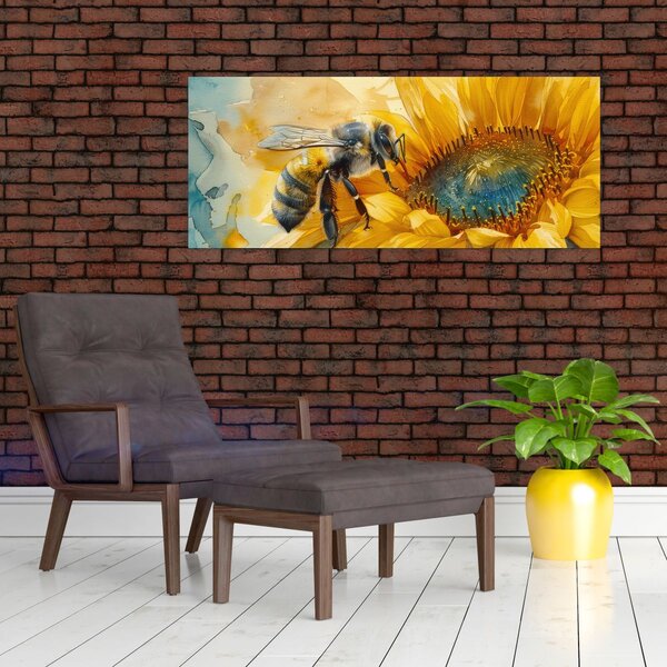 Kép - Méh, akvarell (120x50 cm)