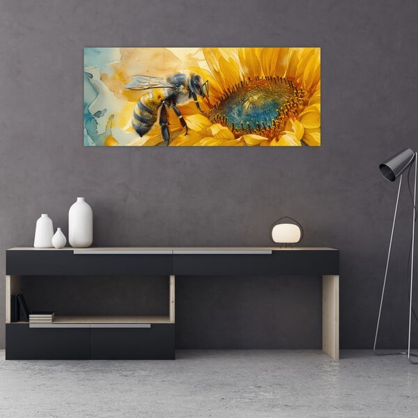 Kép - Méh, akvarell (120x50 cm)