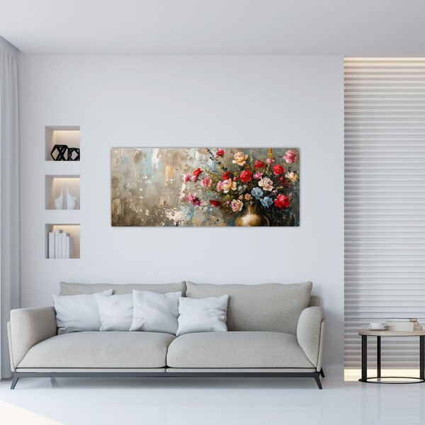Kép - Virágváza (120x50 cm)